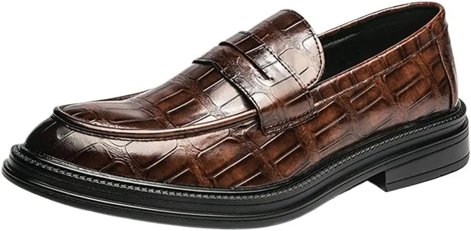 Туфли оксфорды, кожаные, Slip-On, коричневый UOPYNE