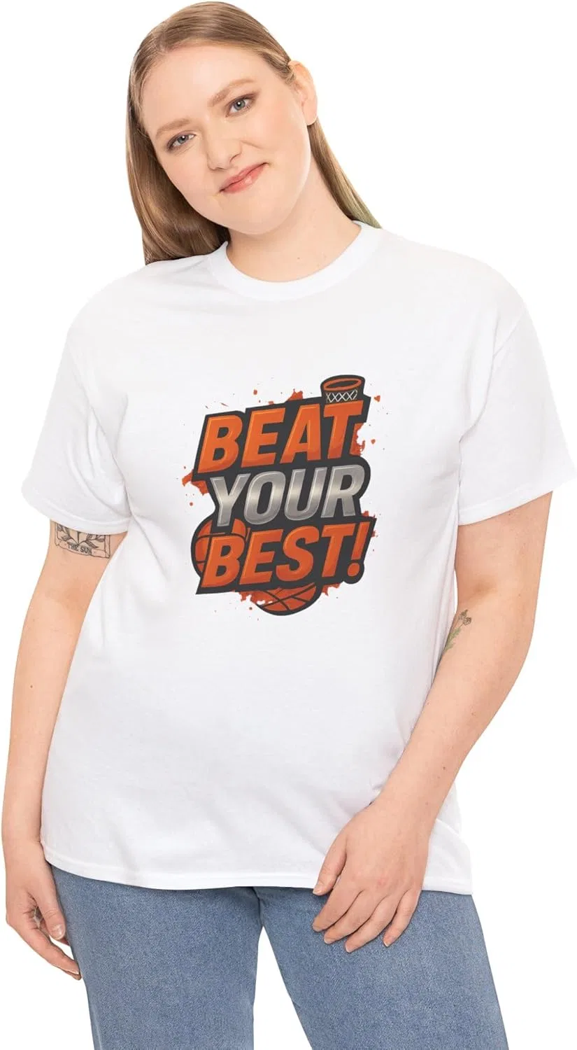 Футболка Beat Your Best, хлопок, белый — фото 4