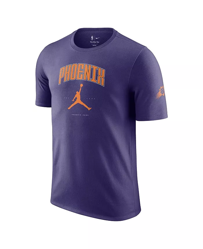 Мужская и женская футболка Phoenix Suns Essential Cities в фиолетовом цвете Jordan — фото 2
