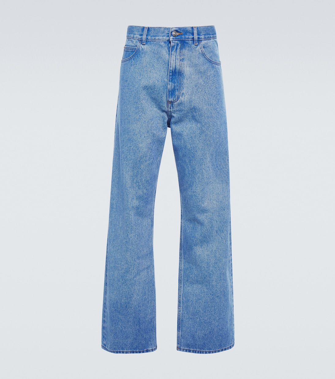 

Джинсы с высокой посадкой и широкими штанинами Marni, Cobalt