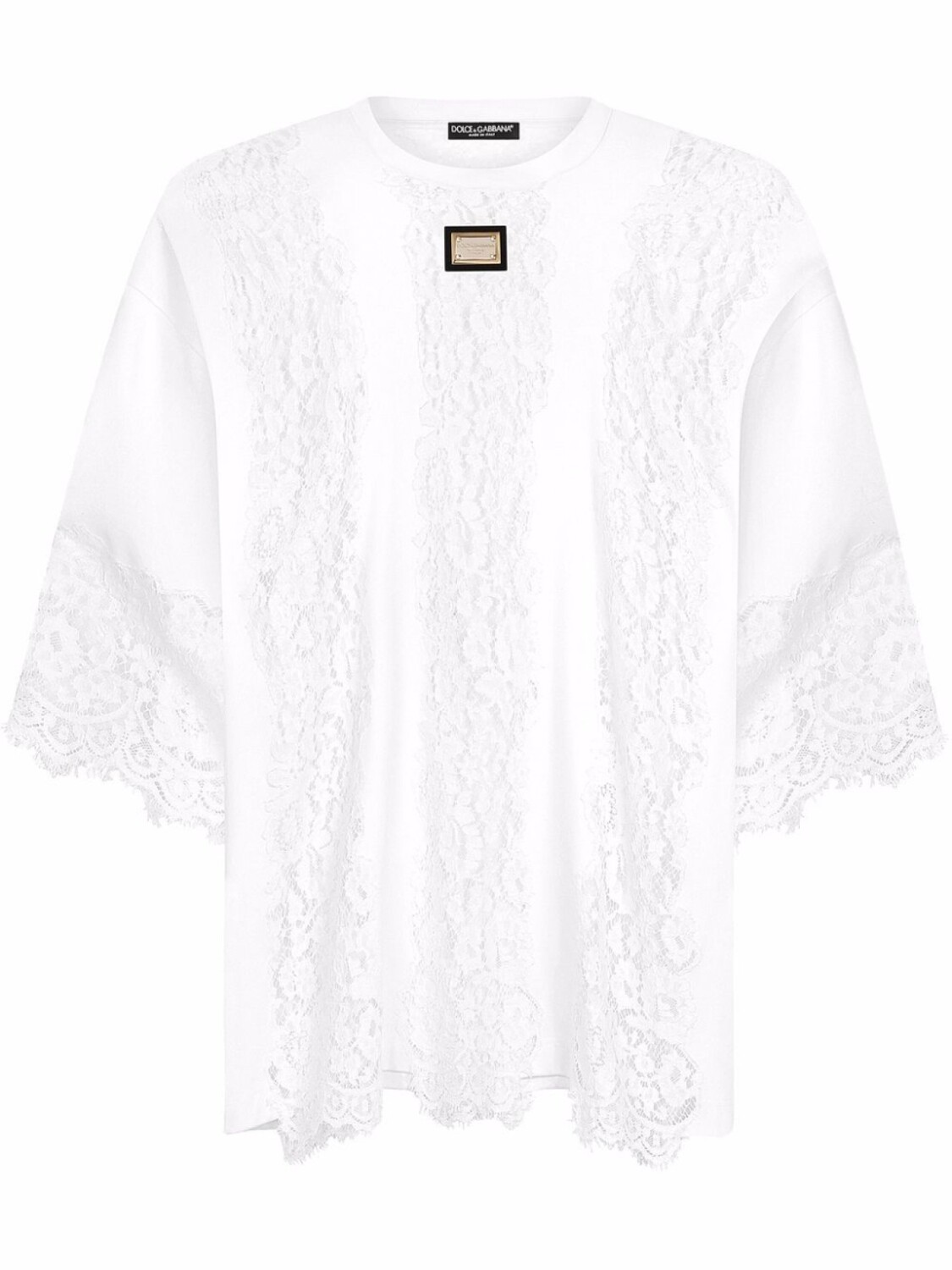 

Dolce & Gabbana футболка со шнурками, белый