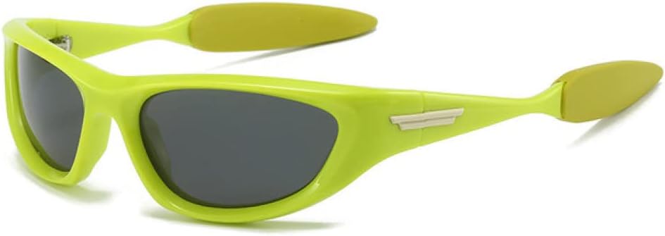 

Поляризованные панк-солнцезащитные очки для женщин, спортивные солнцезащитные очки для мужчин, очки с защитой от УФ-излучения UV400, очки «кошачий глаз», зеркальные, разноцветные очки XLUMIO, Green