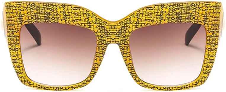 

Винтажные солнцезащитные очки для женщин и мужчин, большая оправа, градиентные солнцезащитные очки, женские очки с защитой от УФ-излучения UV400 LANGSER, Red