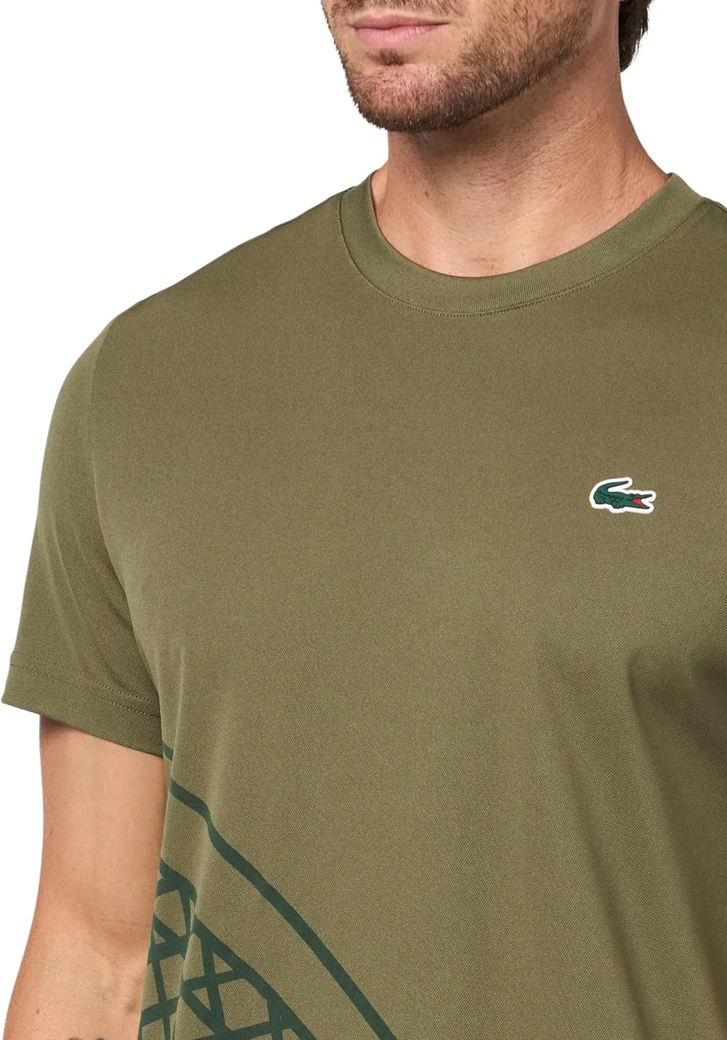 Lacoste мужская футболка для тенниса Sport Ultra-Dry Printed — фото 3