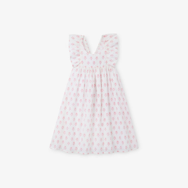 

Цветочное платье из хлопка с блочной печатью 18 месяцев – 6 лет The Little White Company, мультиколор