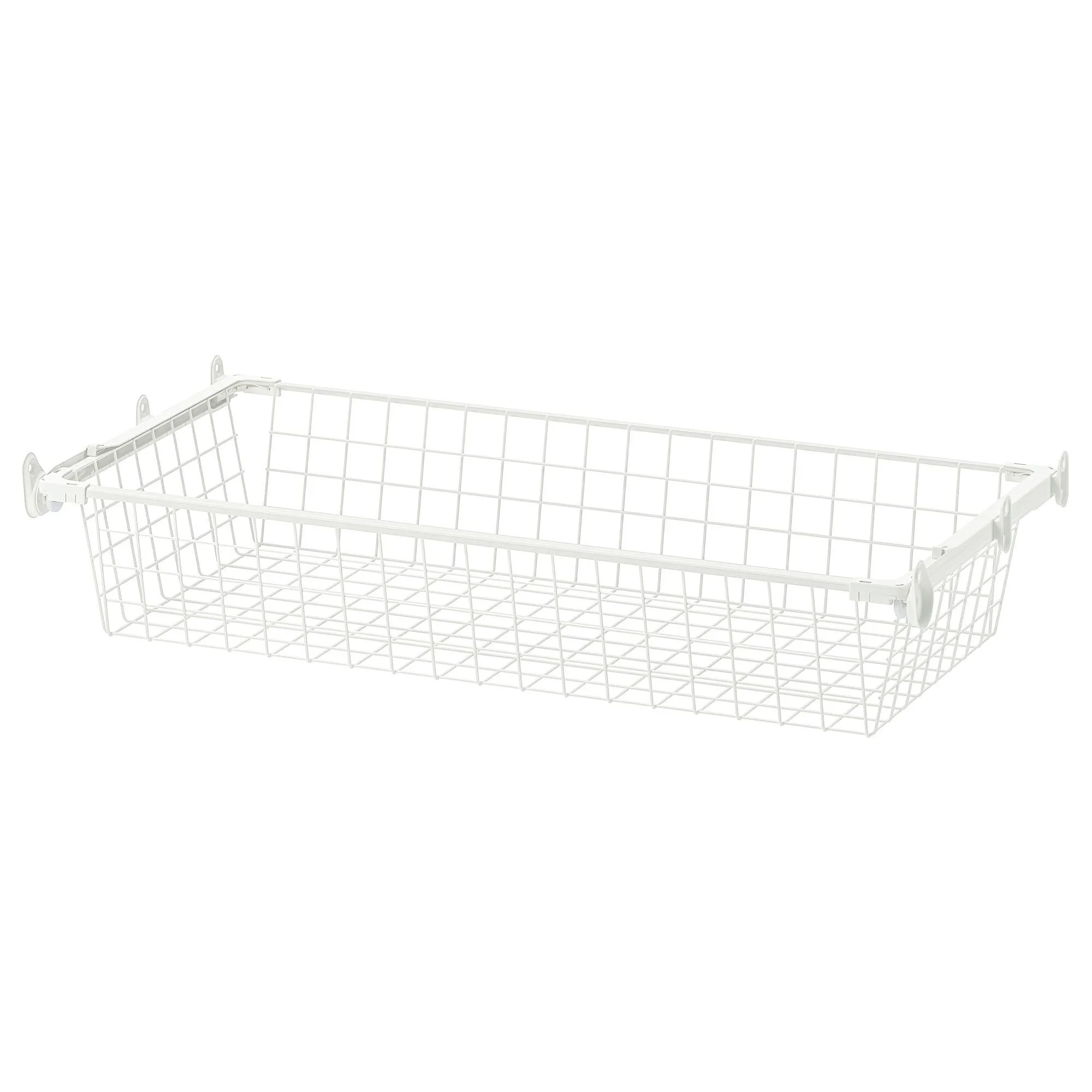 

Металлическая корзина с выдвижной направляющей, белая, 80х40 см, HJÄLPA IKEA