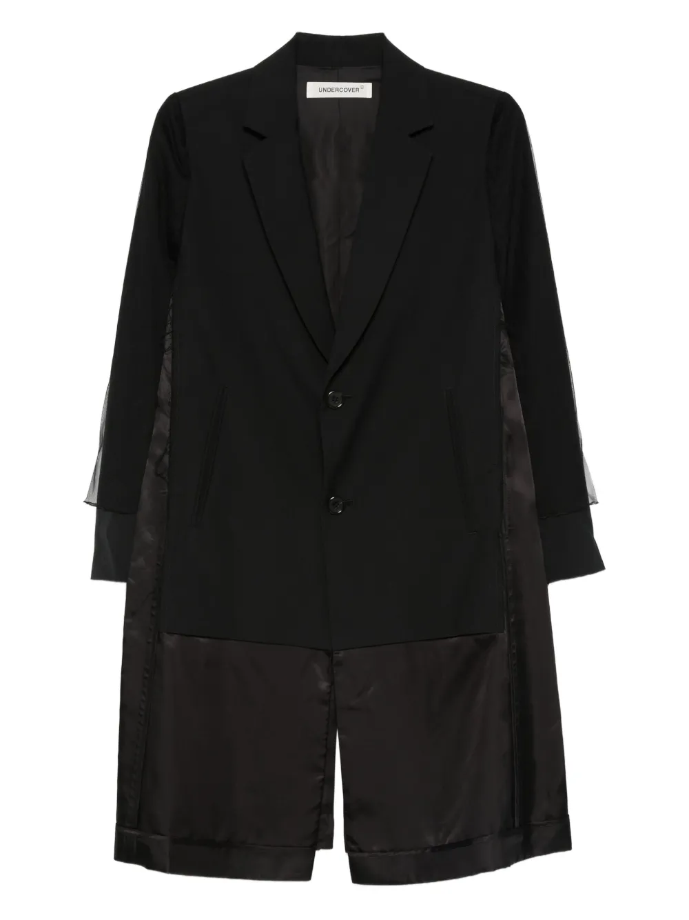 

Однобортное пальто Undercover, черный