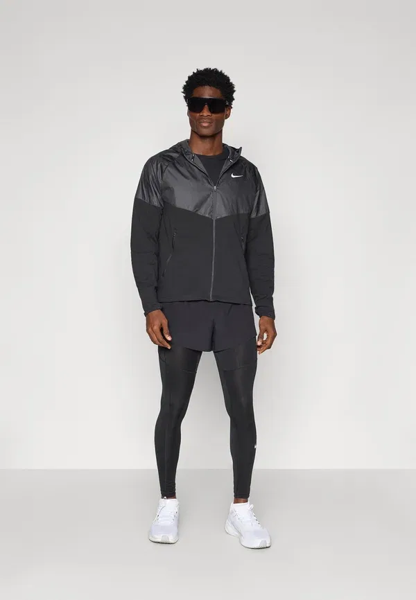 Ветровка Nike Performance Miler, черный/антрацит/отражающий серебристый — фото 2