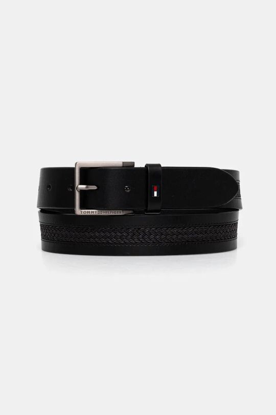 

Кожаный ремень Tommy Hilfiger, черный