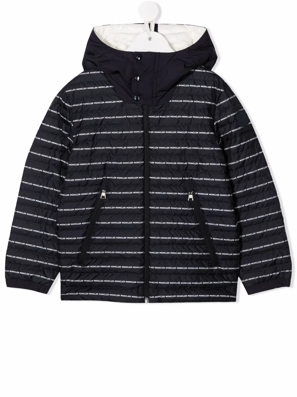 

Куртка с капюшоном и логотипом Moncler Enfant, синий
