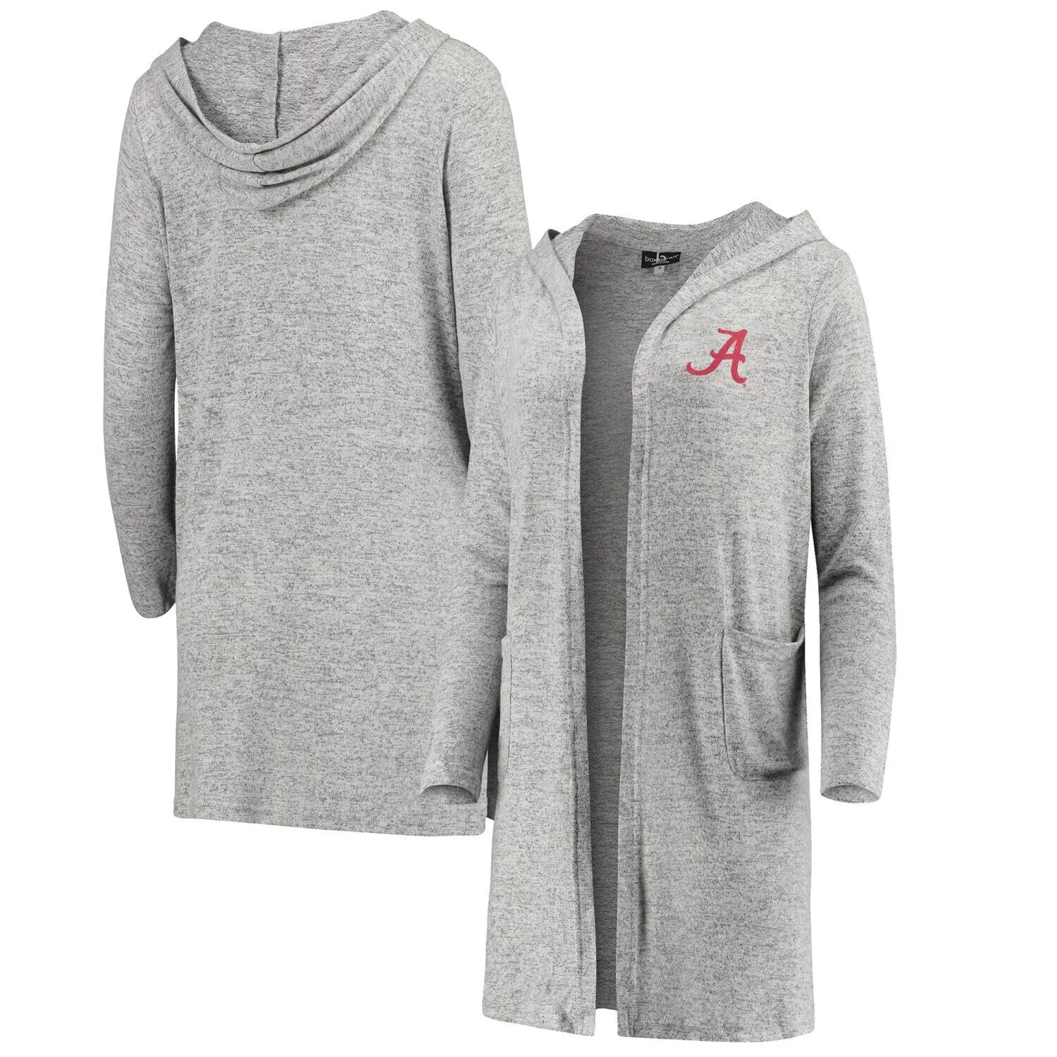 

Женский серый кардиган с меланжевым оттенком Alabama Crimson Tide Cuddle Soft Duster Cardigan