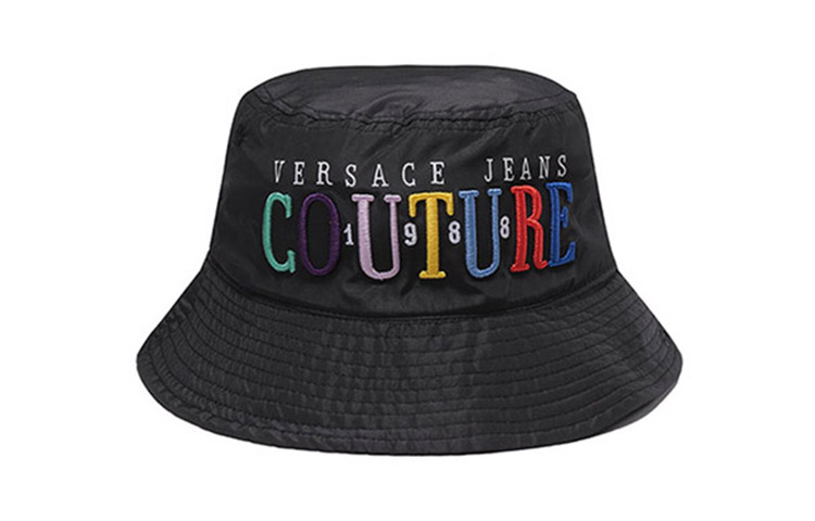 

VERSACE JEANS COUTURE Черная ведро-шляпа для мужчин