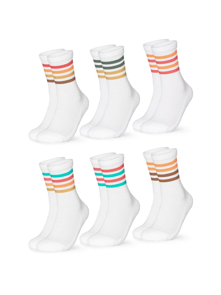 

Носки Occulto 6er Pack Retro Tennissocken Roger, цвет 60s