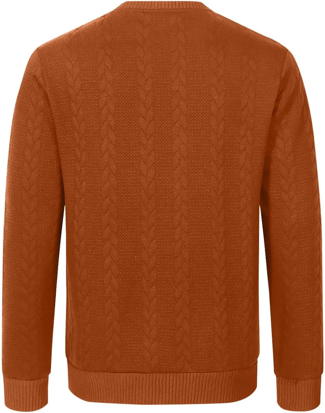 Мужская однотонная винтажная рубашка с длинным рукавом Slim Fit — фото 3