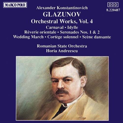 

CD диск Glazunov / Andreescu / Roumanian State Orchestra: Orchestral Works-Vol. 4