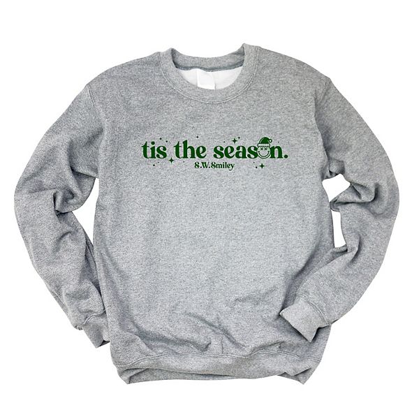

SWSmiley tis the season sparkle - женский свитшот с принтом Simply Sage Market, Graphite, Зеленый, SWSmiley tis the season sparkle - женский свитшот с принтом Simply Sage Market, Graphite