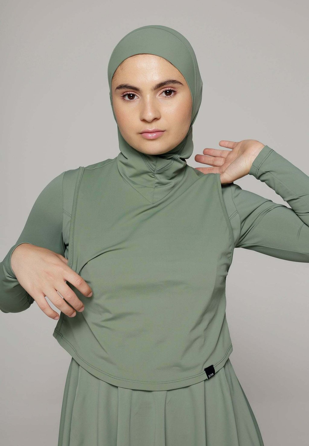 

Пляжный аксессуар SLEEVELESS HIJAB SIYA Swimwear, оливковый