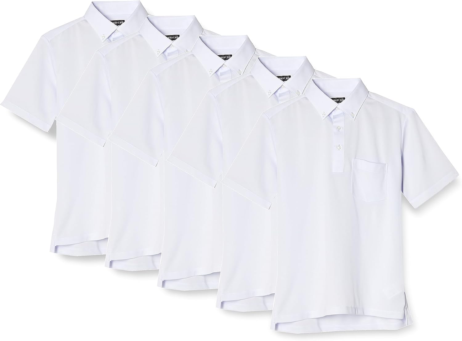 

Комплект из 5 мужских поло Smart Biz Biz, не требующих глажки, с коротким рукавом, полностью не требующих глажки