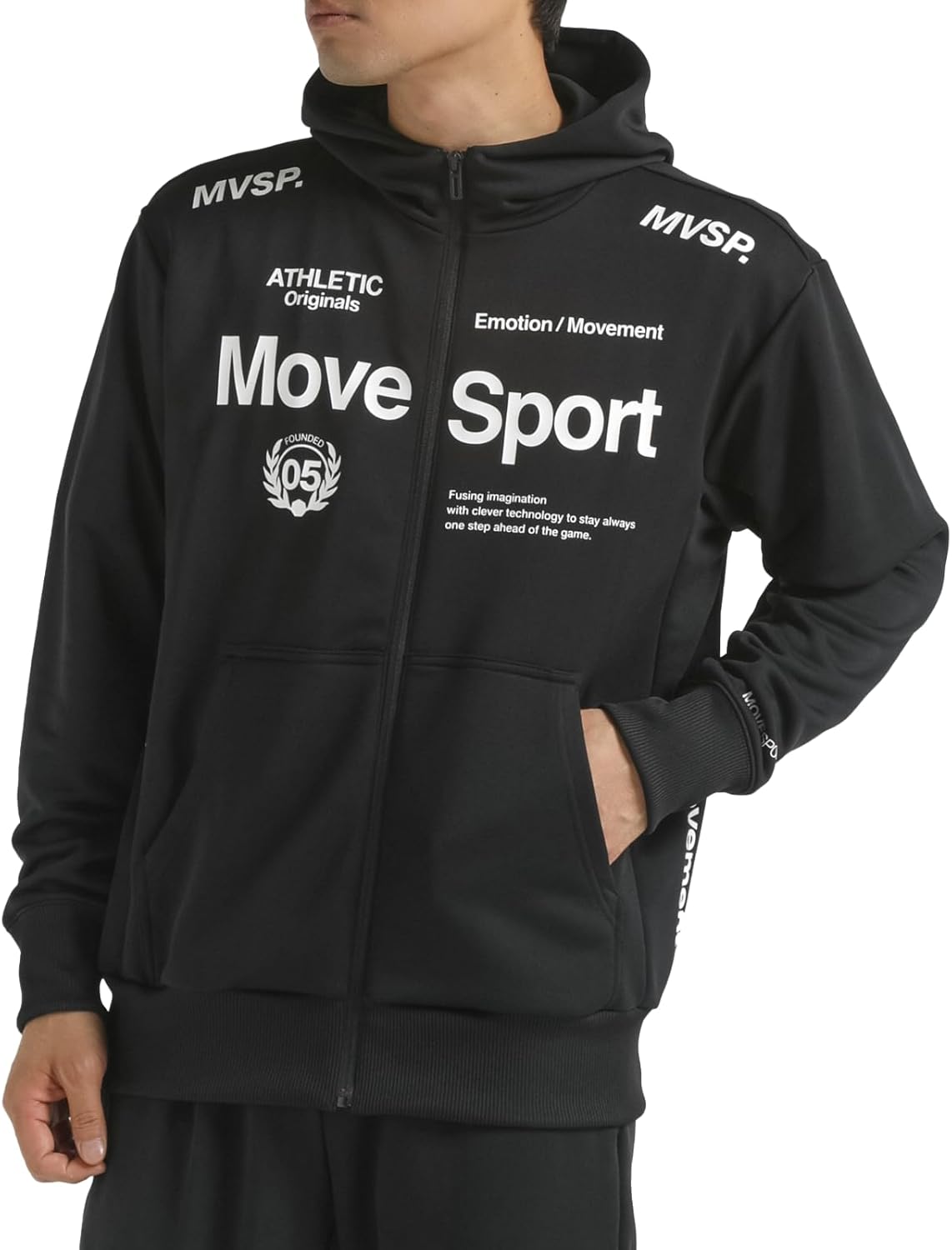 

Легкая, гладкая толстовка DESCENTE MOVESPORT на молнии, эластичная, для тренировок и бега Move Sport