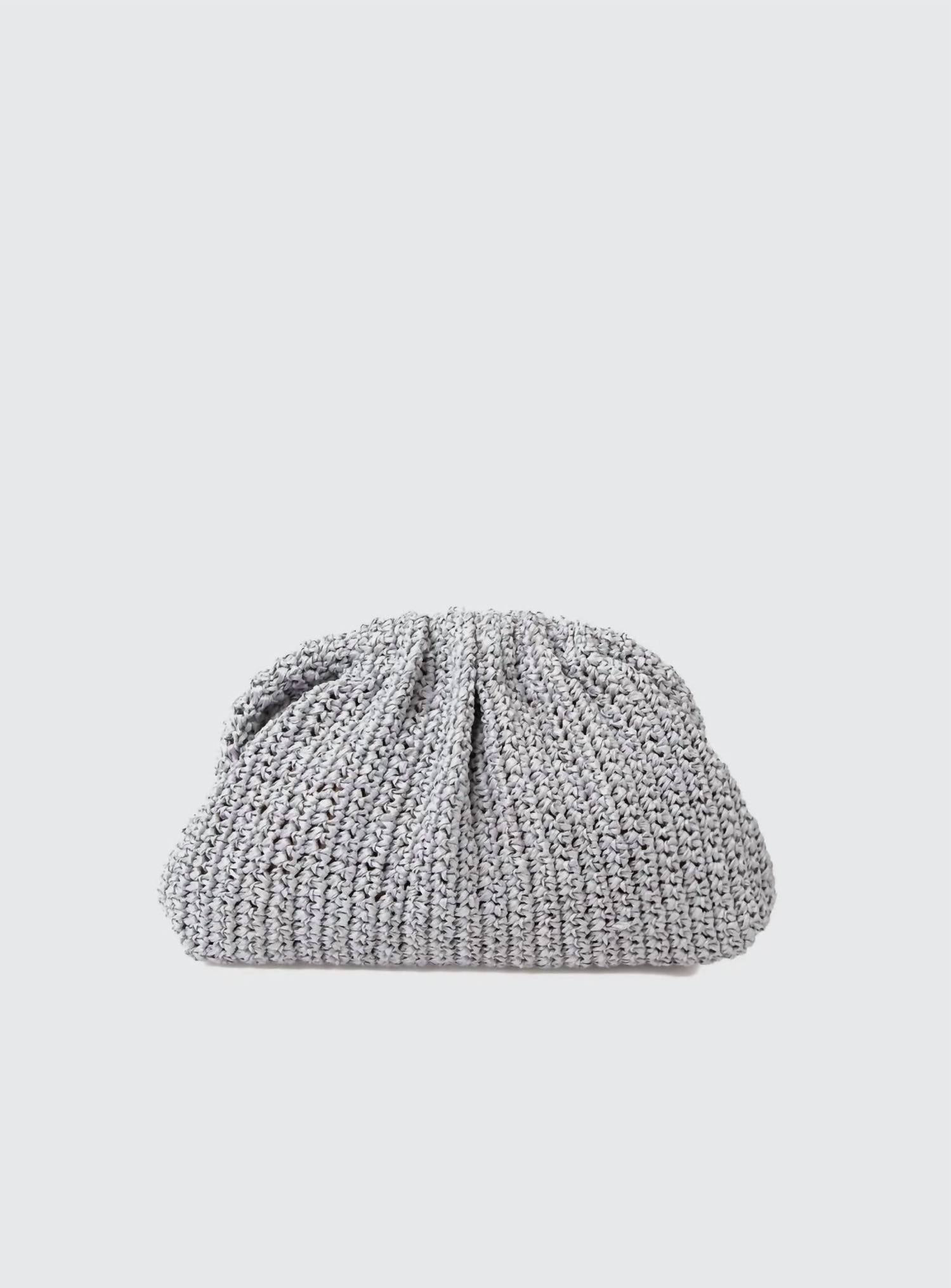 

Женская вязаная игровая сумочка в сером цвете Maria La Rosa, серый