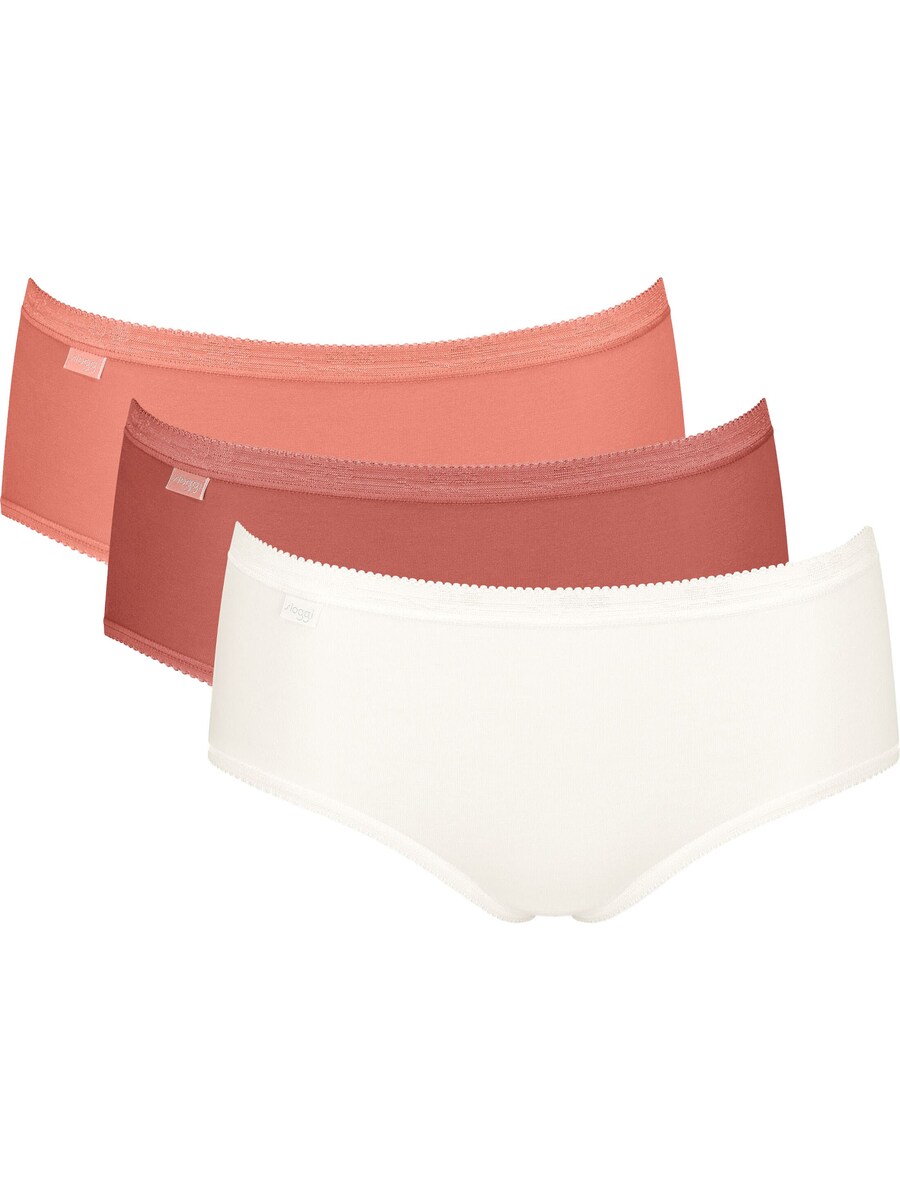 

Трусики SLOGGI Basic+ Midi, цвет Cherry red/Melon/White