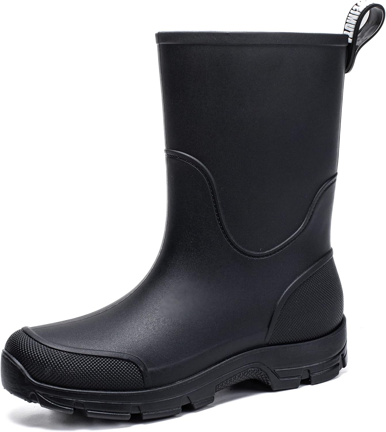 

Водонепроницаемые резиновые сапоги WOWSTICK для мужчин и женщин, легкие, противоскользящие, для рыбалки, работы в саду и на улице, средние по высоте, черный