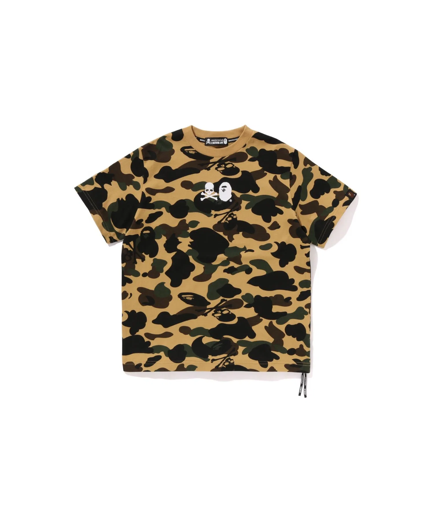 Детская футболка камуфляж A BATHING APE MM 1ST CAMO жёлтая