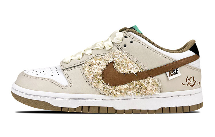 

Кроссовки Nike Dunk Skateboard Shoes Women's Low-Top Beige Brown