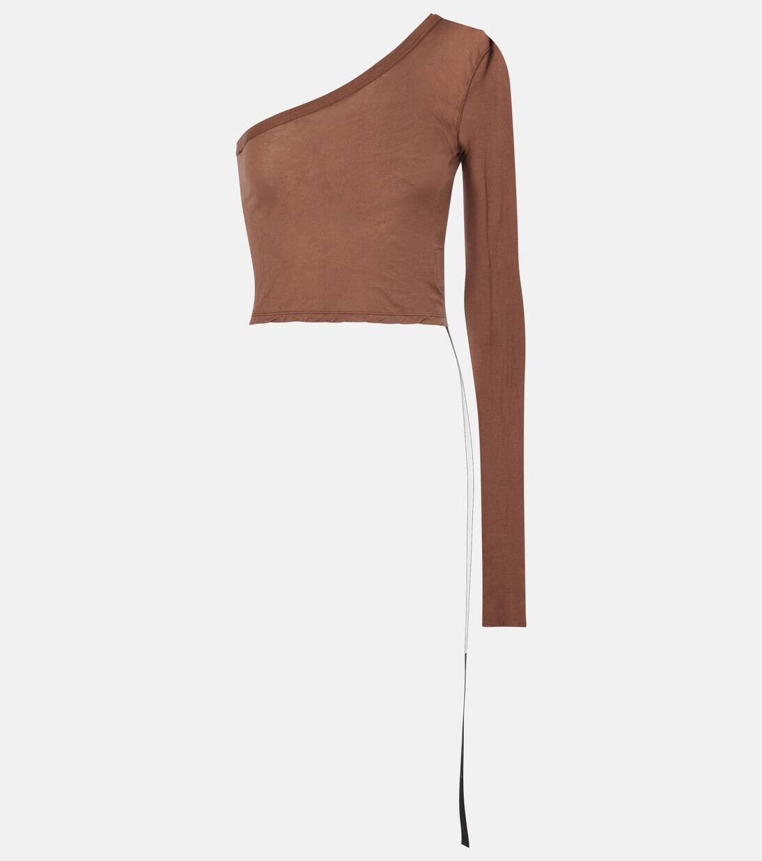 

Топ из хлопкового джерси Ziggy Rick Owens, цвет terra