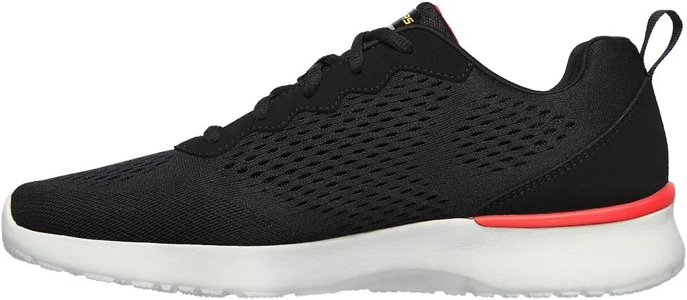 Мужские кроссовки Skechers Skech-air Dynamight Tuned Up, Black Engineered Mesh Pu Gray Trim — фото 3
