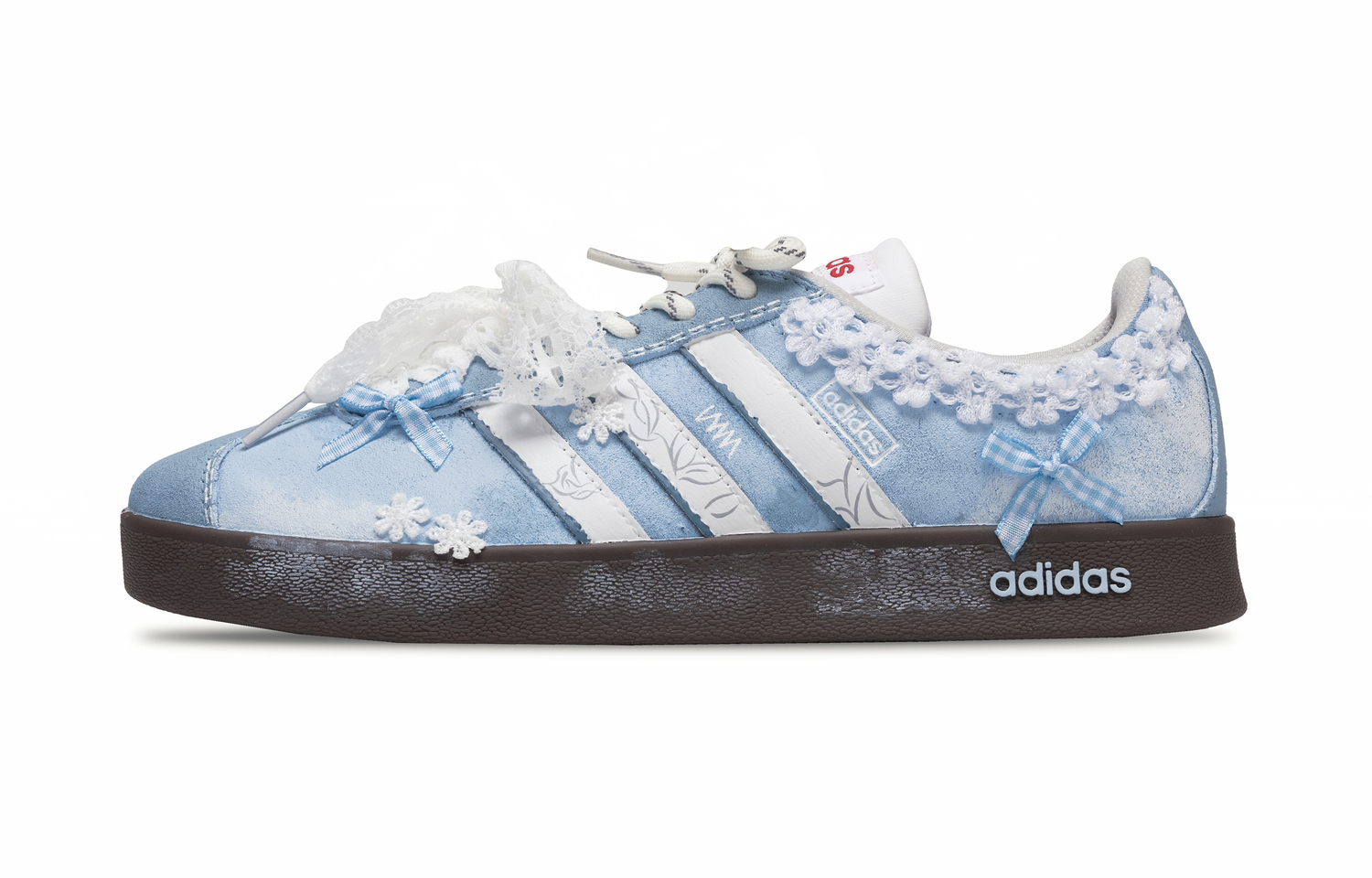 

Adidas Лёгкие и износостойкие унисекс скейтерские кеды Ice Blue Sea Salt низкие голубые с белым — небесно-голубые, цвет Sky Blue
