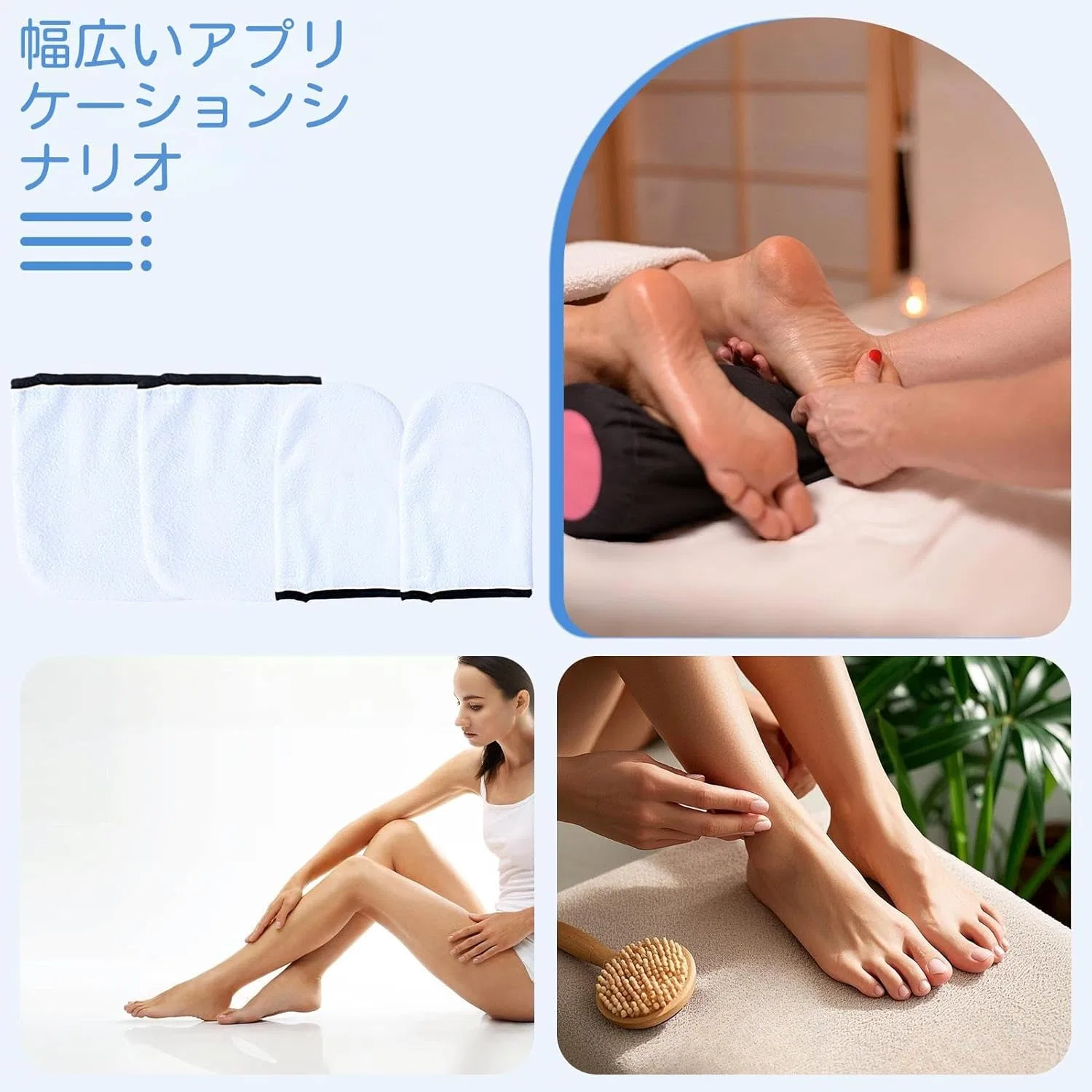 Парафиновые перчатки для рук, термоуход, No brand, 1 пара — фото 4