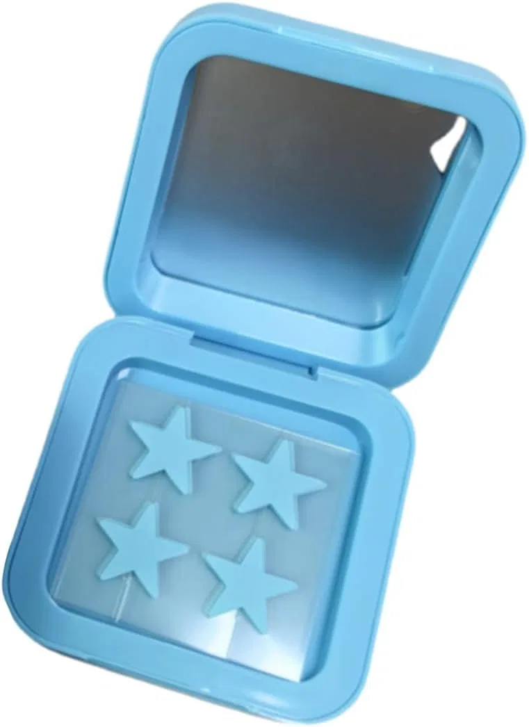 Пластыри от акне звездочки, 32 шт, синие, Hydrocolloid, с зеркальцем