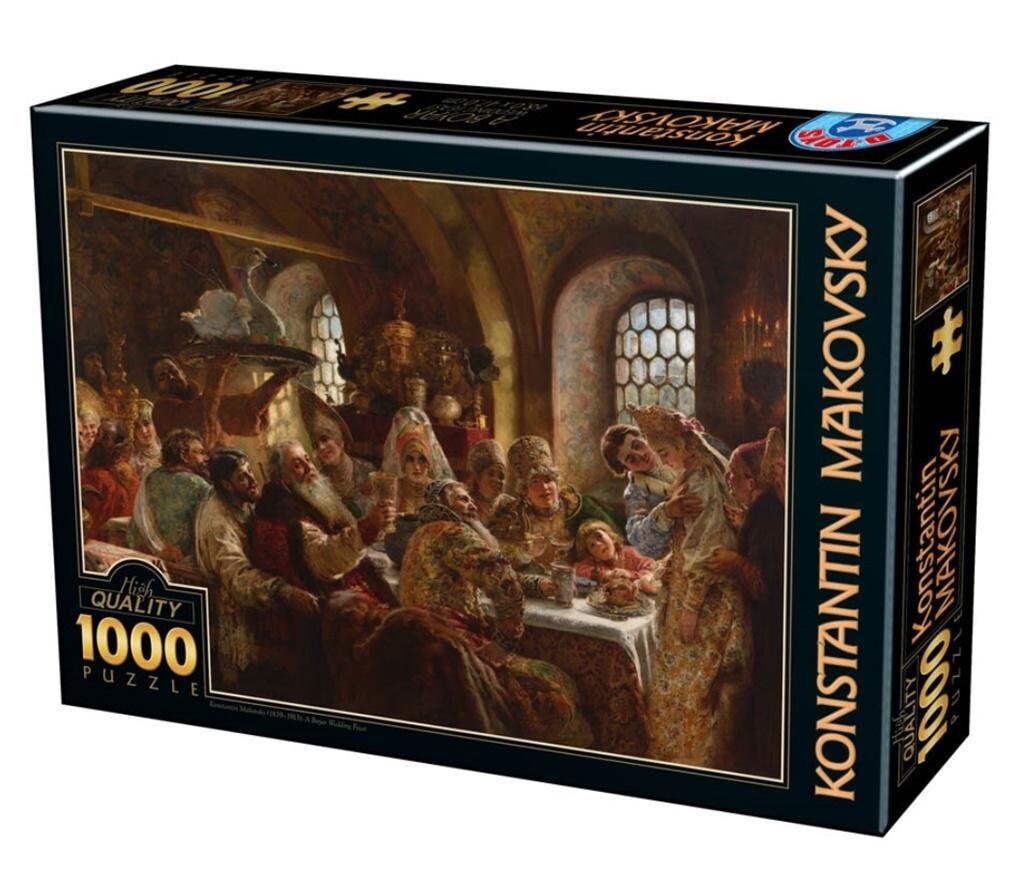 

D-Toys, пазл, Маковский, Свадебный пир, 1000 шт.