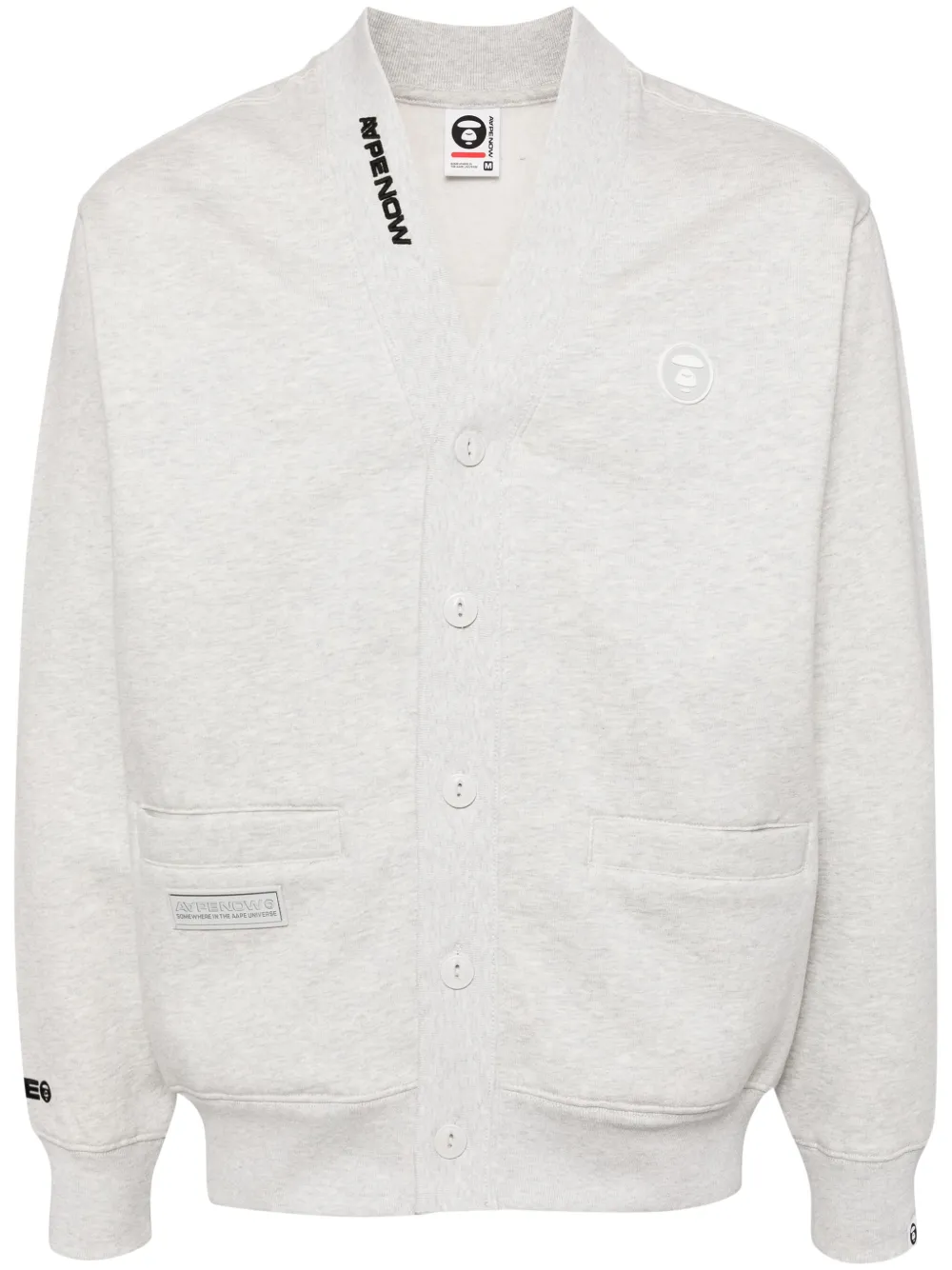 

Куртка с нашивкой-логотипом AAPE BY *A BATHING APE, серый