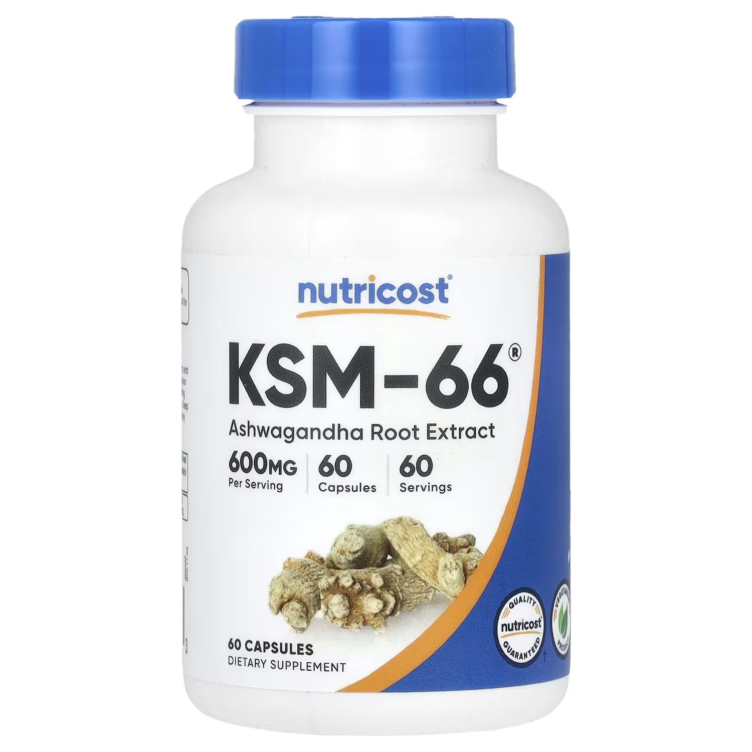 

KSM-66, экстракт корня ашваганды, 660 мг, 60 капсул Nutricost