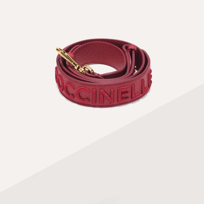 

Ремень Coccinelle Embroidery Logo, цвет Sangria