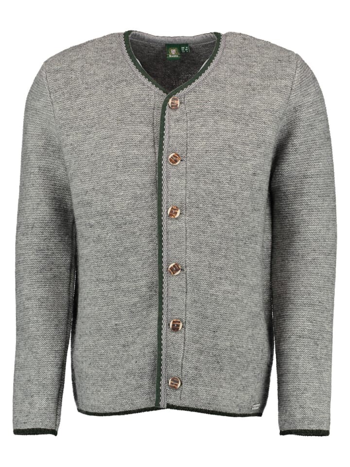 

Кардиган OS-Trachten Strickjacke Xaluna, цвет mittelgrau