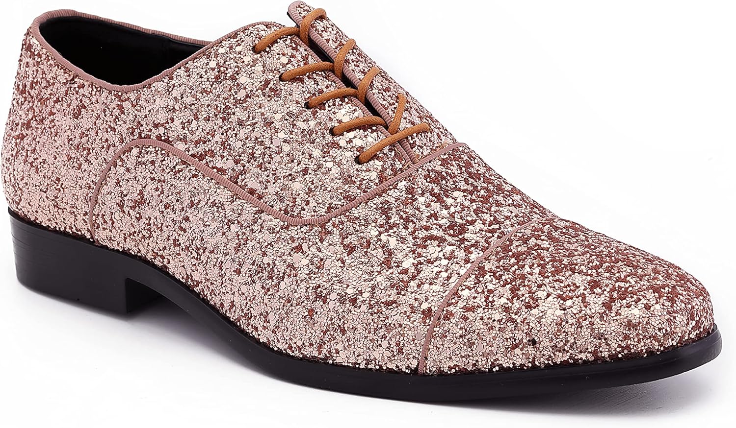 

Мужские туфли Amali Barnes с блестками, украшенные глиттером, лоферы-слипы для смокинга - оригинальные мужские туфли для торжеств, большие в размере - выбирайте на полразмера меньше, розовый