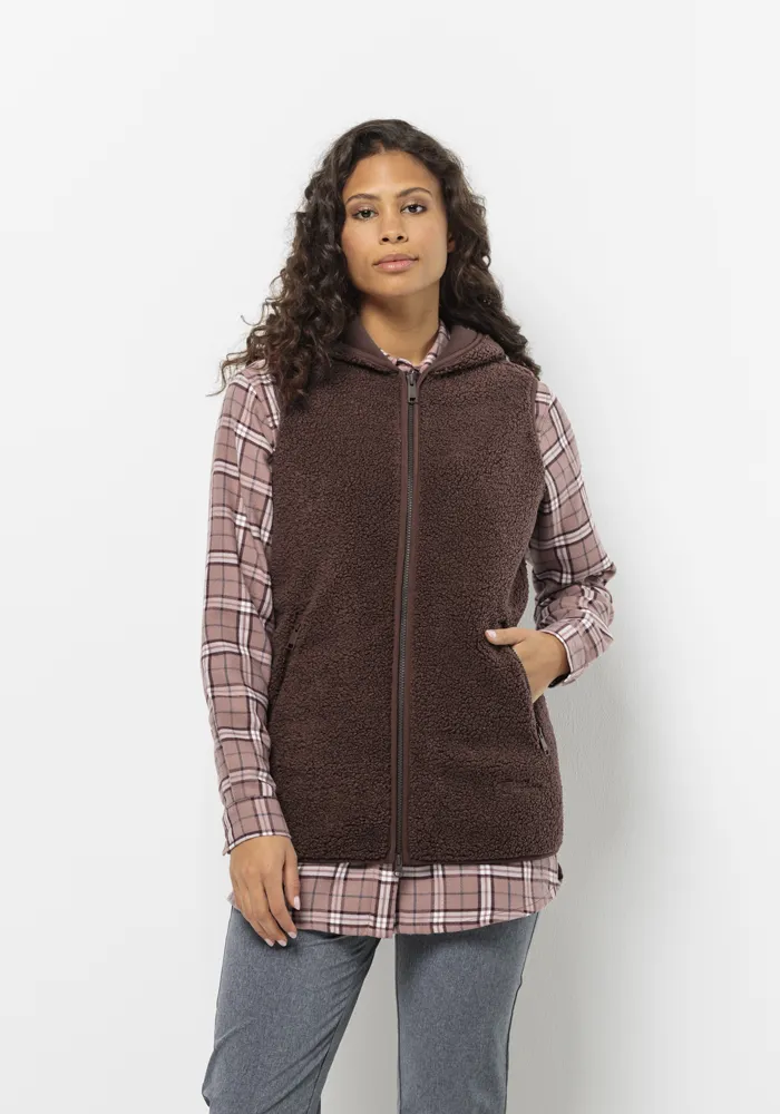 

Флисовый жилет Jack Wolfskin "HIGH CURL LONG VEST W", цвет Boysenberry