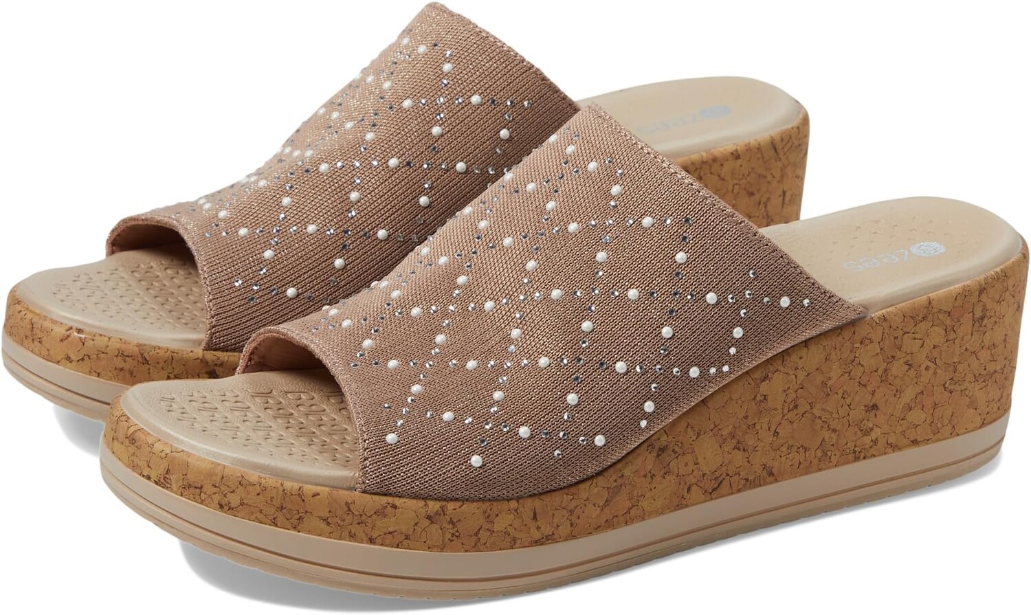 Сандалии Bzees Royal Wedge Sandals, цвет Biscotti Shimmer