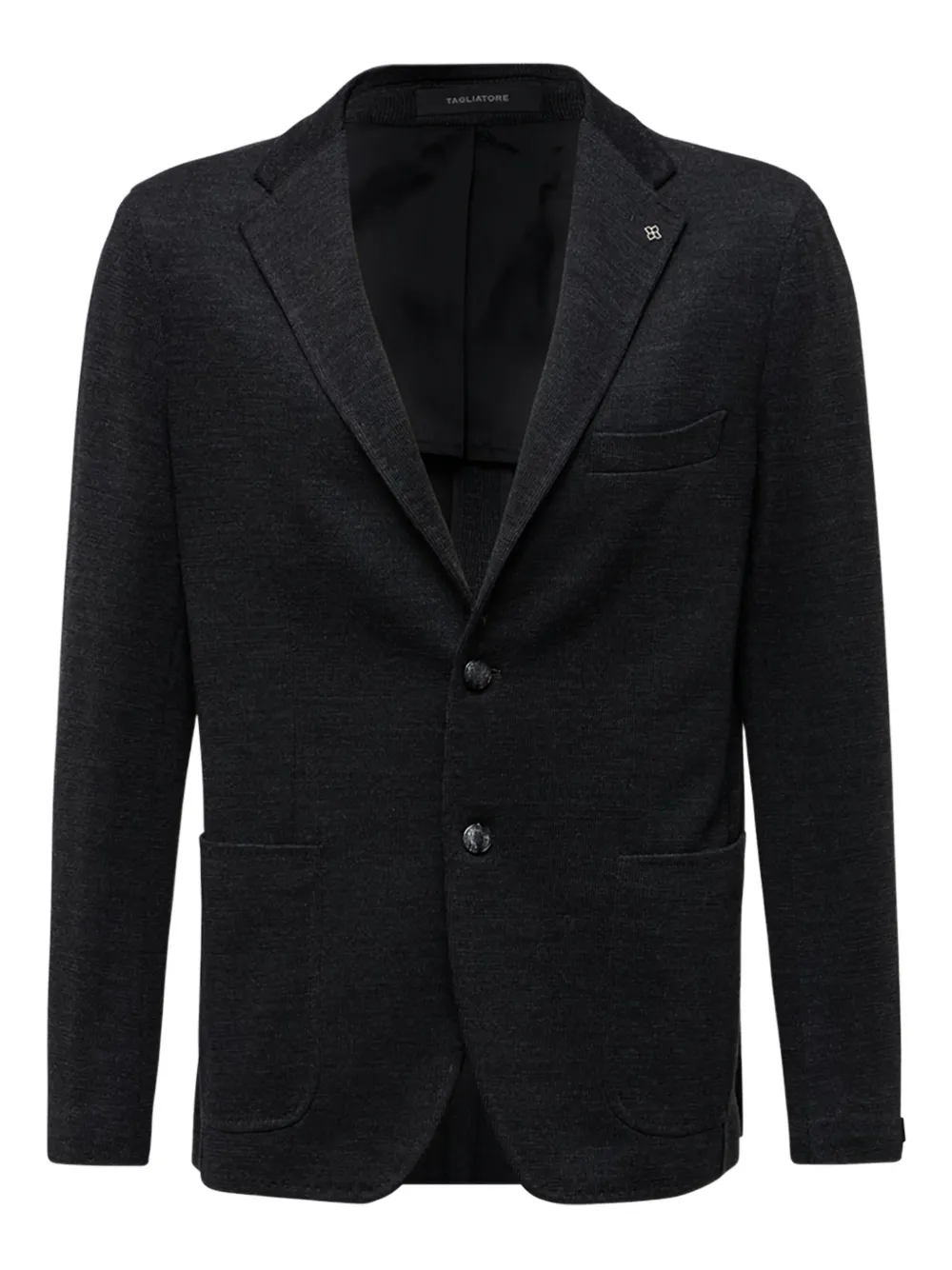 

Пиджак с застежкой на пуговицы и логотипом Tagliatore, серый