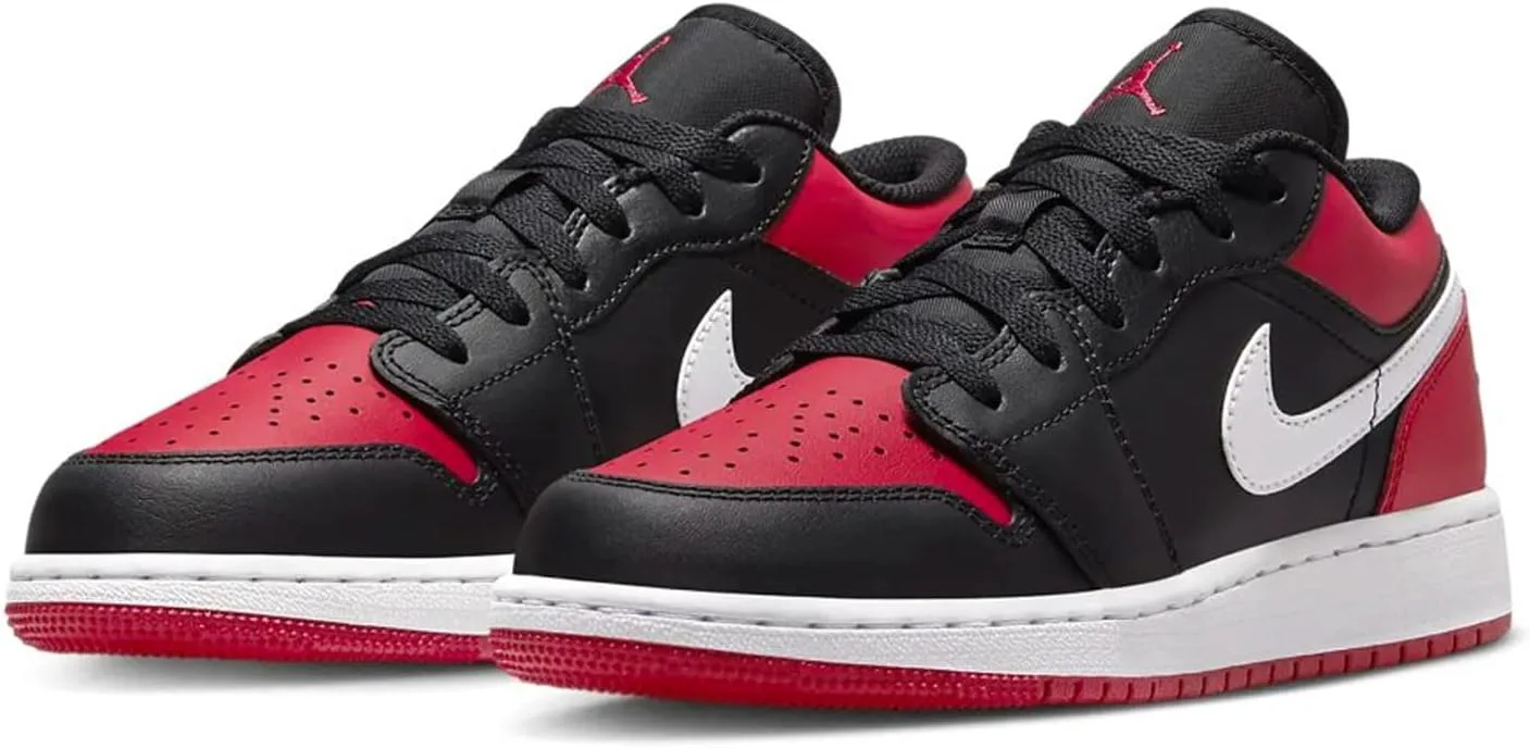 

Детские кроссовки Nike Air Jordan 1 Low, черный/красный/белый