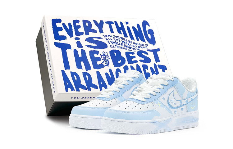 

Женские кроссовки для скейтбординга Nike Air Force 1, Light Blue