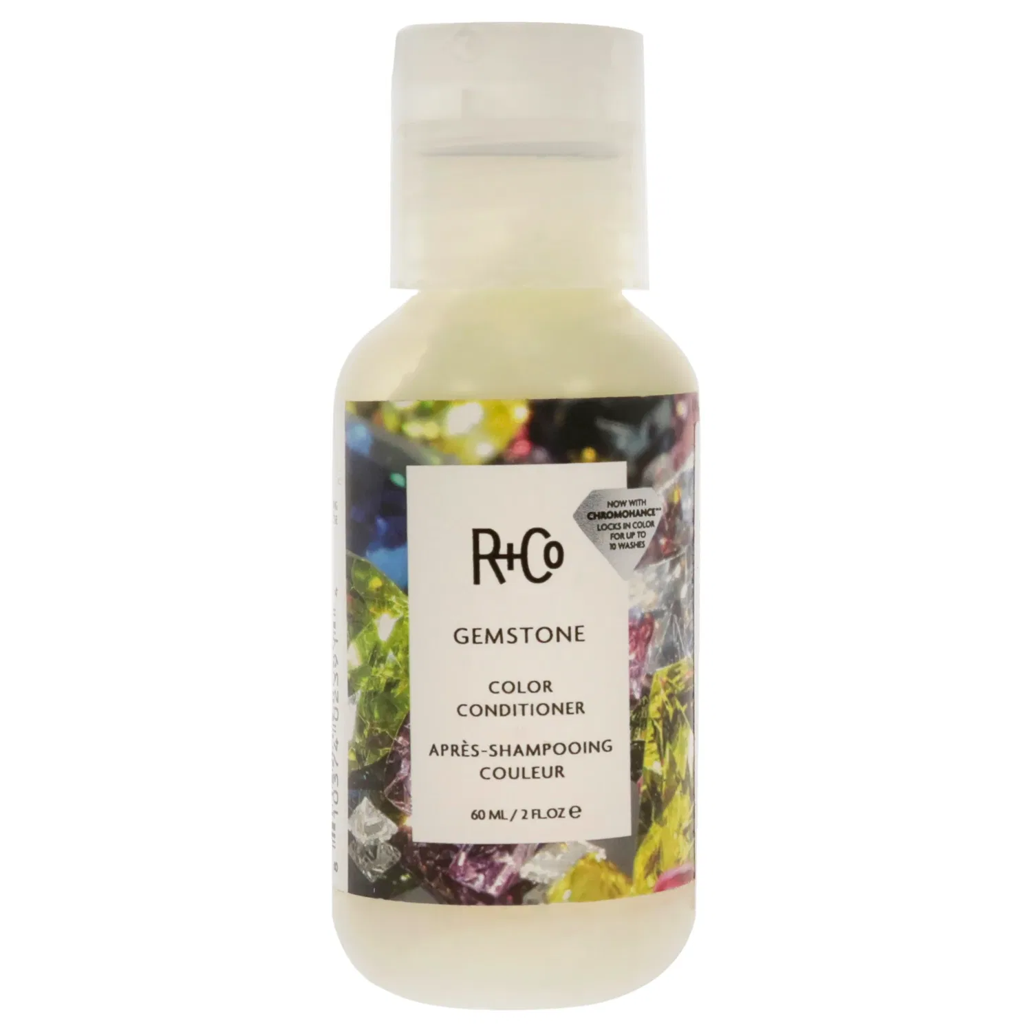 Кондиционер для окрашенных волос Gemstone Color Conditioner от R+Co для мужчин и женщин - 57 г (2 унции), прозрачный/прозрачный