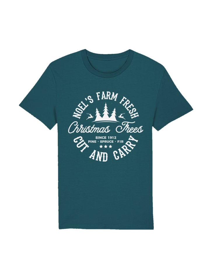 

Футболка F4NT4STIC T-Shirt Weihnachts Trees Farm Retro Sign, цвет stargazer