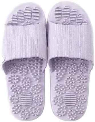 

Женские и мужские пляжные шлепанцы, летние сандалии-слидеры для ванной, бассейна и душа, противоскользящие тапочки для дома и улицы, унисекс, массажные нескользящие сандалии Bydzkj, фиолетовый