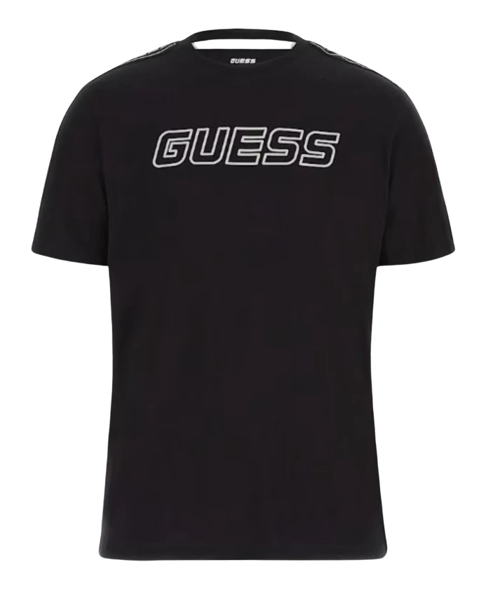 

Хлопковая футболка Arlo, стандартный крой. Guess, черный