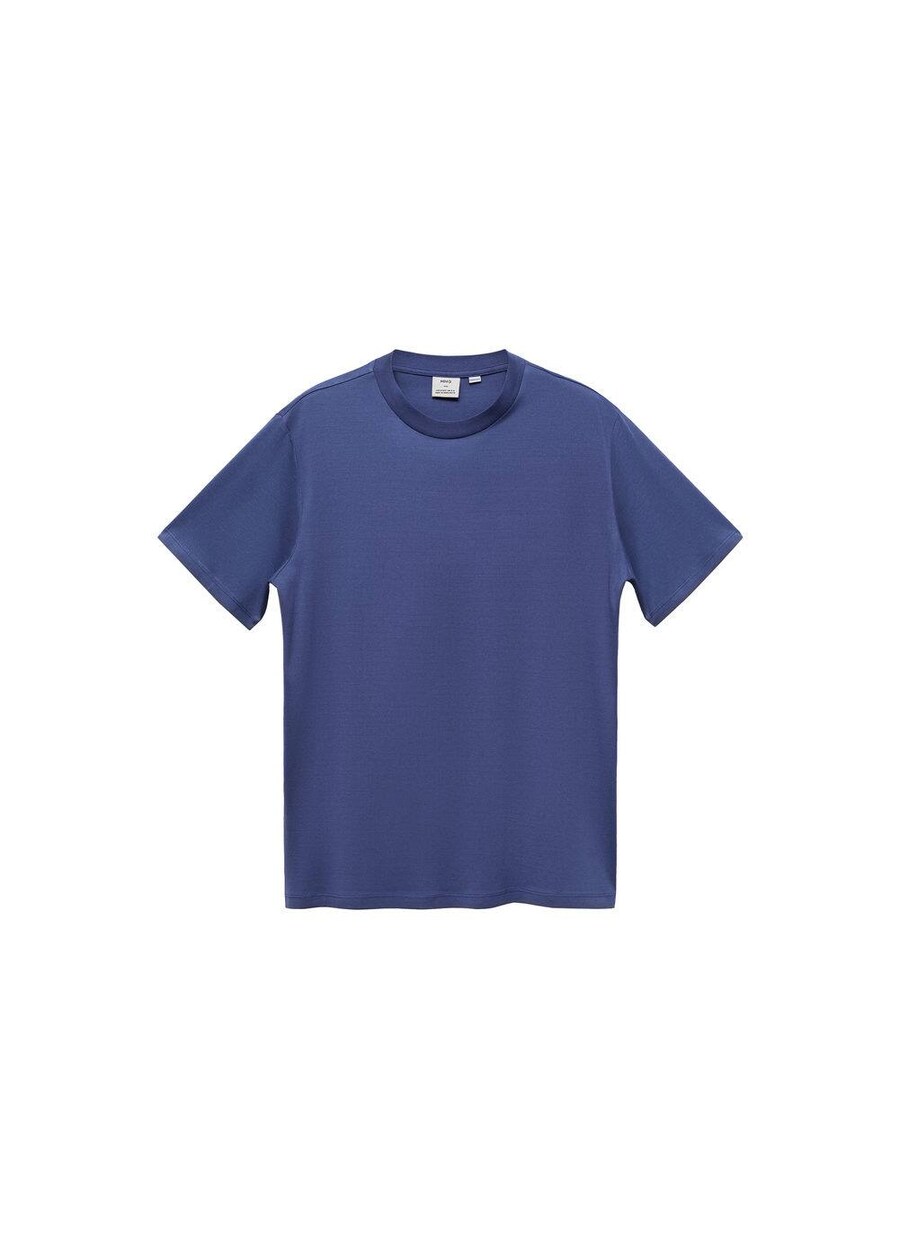 

Классическая футболка MANGO MAN Shirt Bellow, цвет gentian