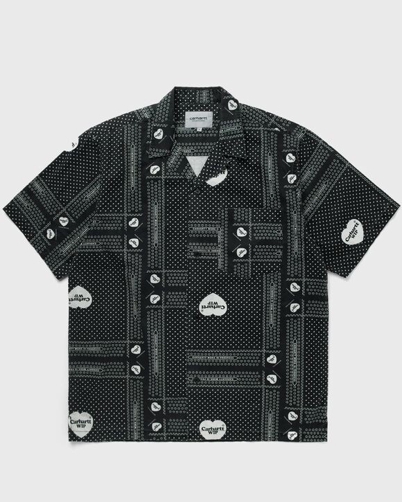 

Рубашка Carhartt Wip S/S Heart Bandana Shirt, цвет heart bandana print, black